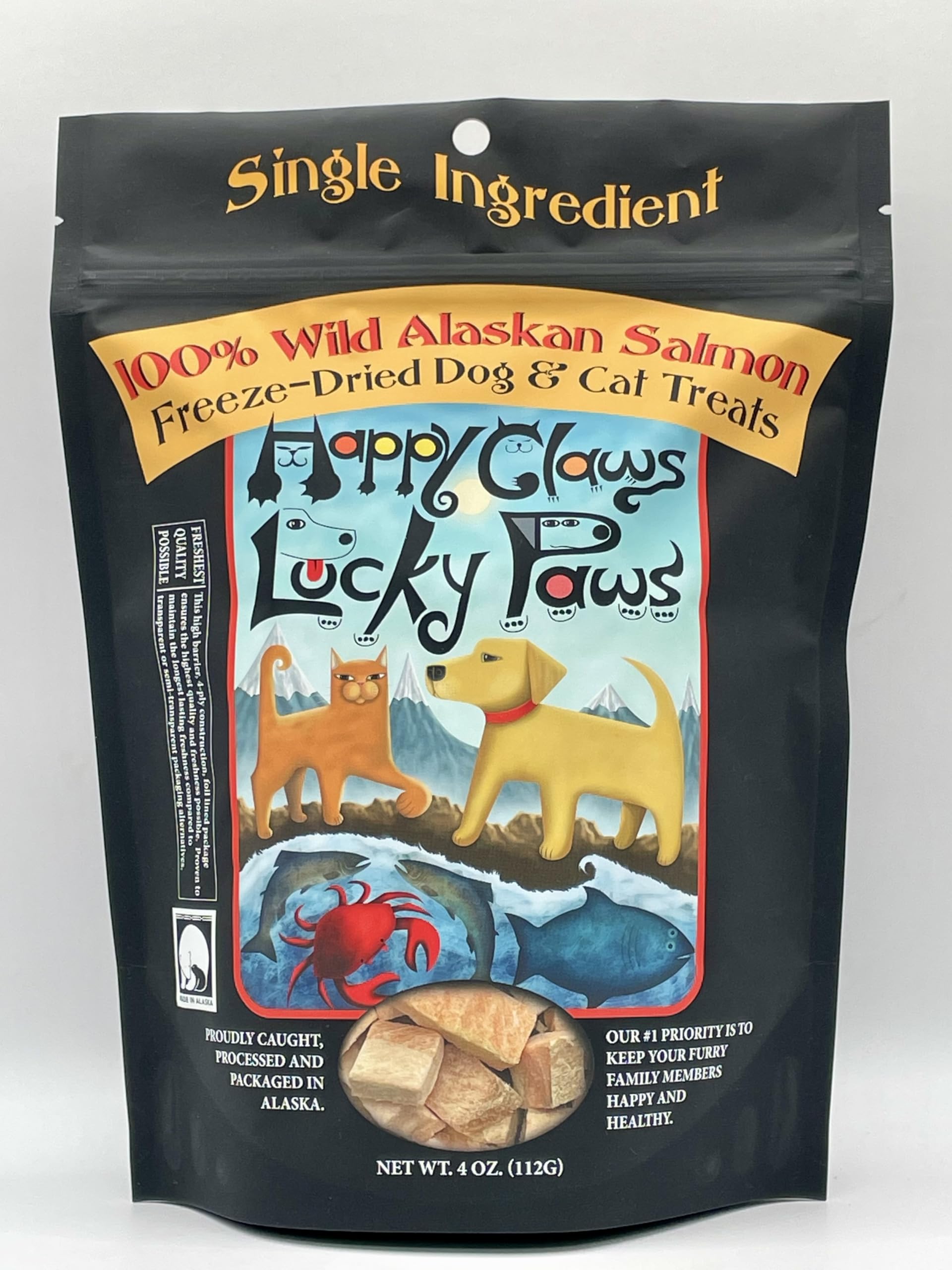 Amazon.com : Happy Claws Lucky Paws Freeze-Dried Wild Alaskan